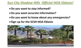 Staying Informed About Sun City Shadow Hills